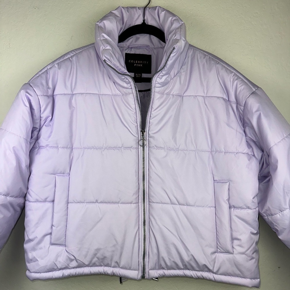 CELEBRITY PINK women’s XL purple lavender puffer jacket NWT Macy’s exclu… - Picture 11 of 13
